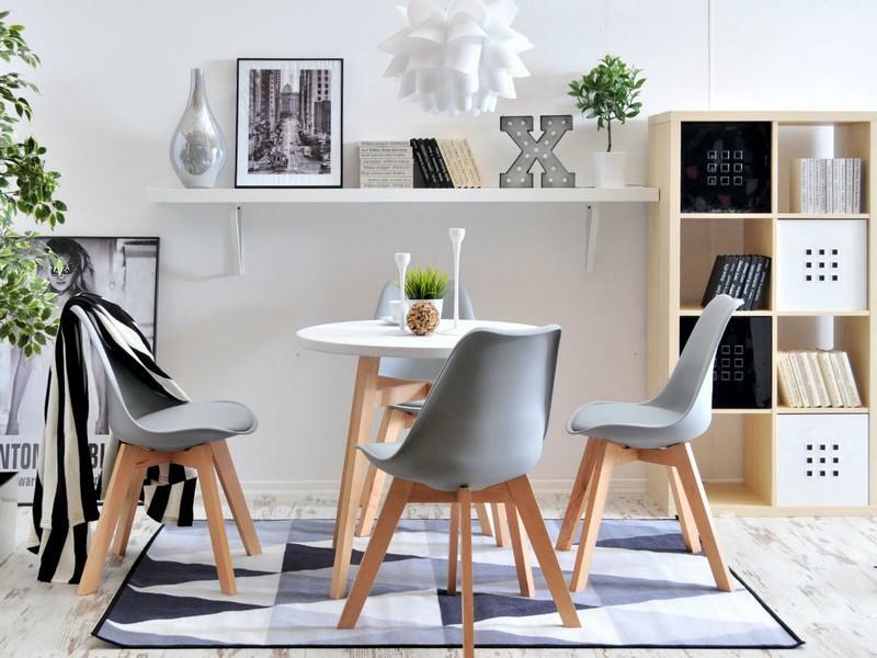 Scaun Large Wood (gri + negru)