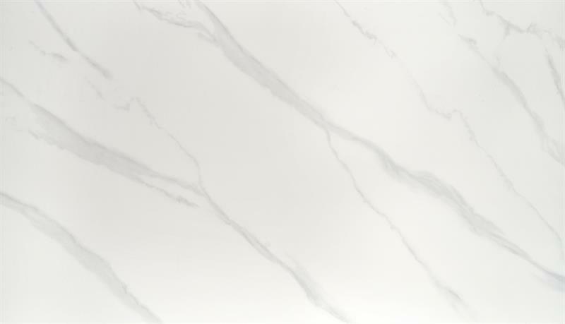 Blagovaonski stol Clementine (bijeli mramor + zlatna) (za 6 osoba)