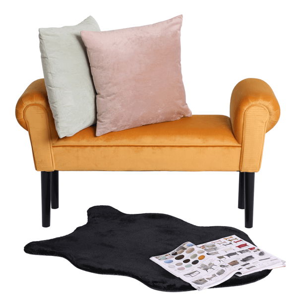 Covor blană artificială 60x90 cm Rarea New (negru)