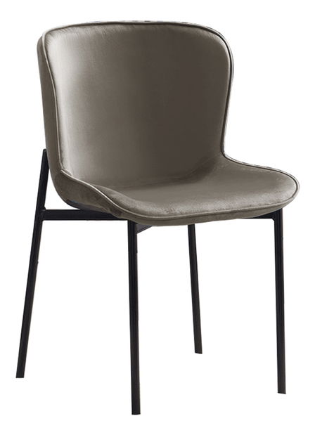 Scaun de sufragerie Perite (gri maro)