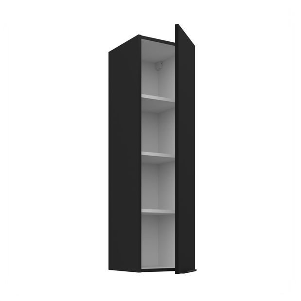 Horná kuchynská skrinka Sienla 30 G 108 1F (čierna matná)