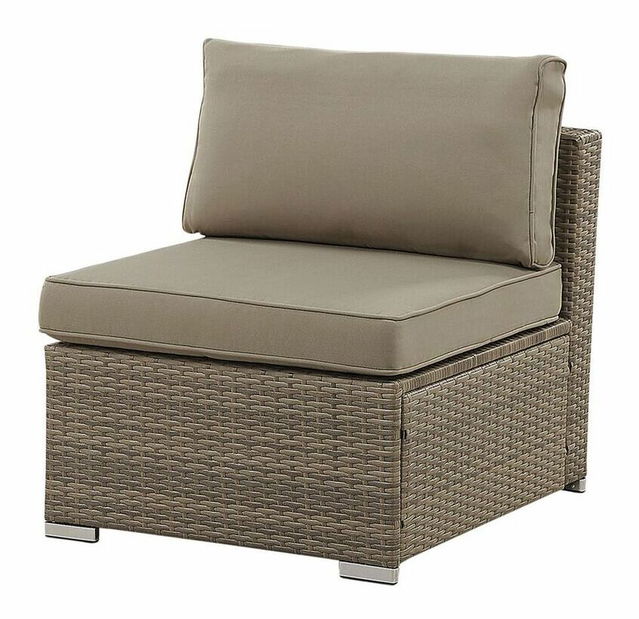 Záhradná sedacia súprava BELVIA (hnedá) (pre 6 osôb)