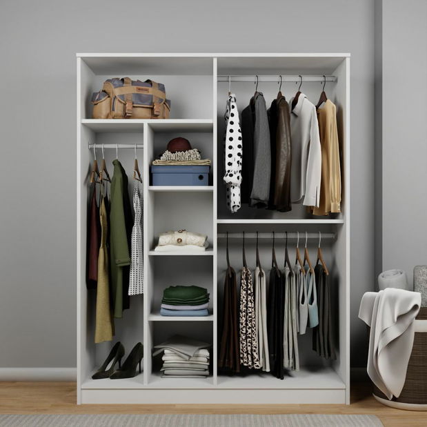 Dulap de haine Kentucky C (alb)