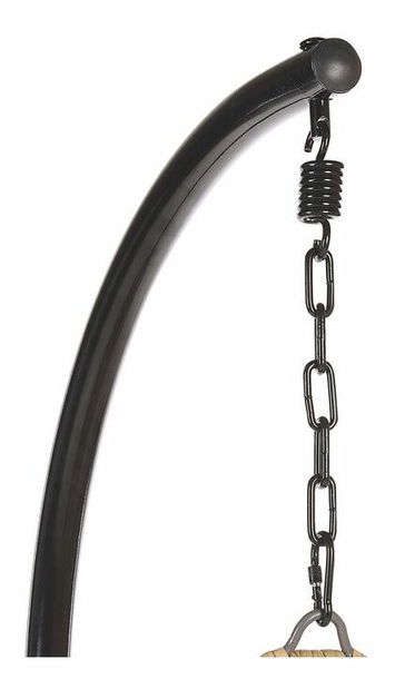 Felakasztható hintafotel állvánnyal APIO (polirattan) (bézs)