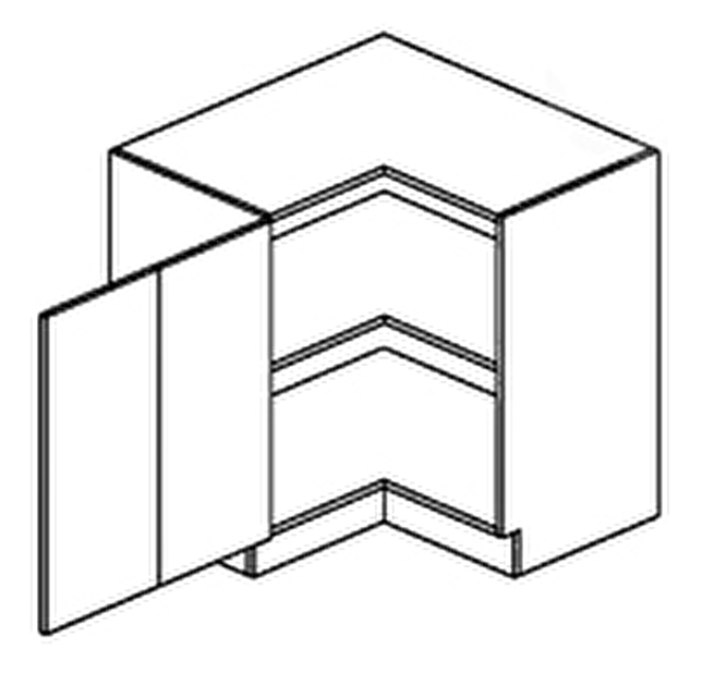 Dolná kuchynská skrinka, rohová Nora Vnútorný roh 90