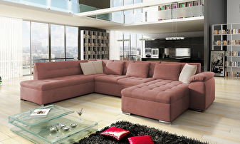 Kutna sofa Talina s funkcijom spavanja (desna U) (Uttario Velvet 2955 + Uttario Velvet 2955 + Uttario Velvet 2979)