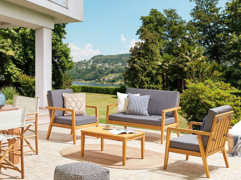 Záhradná zostava Palza (svetlé drevo)