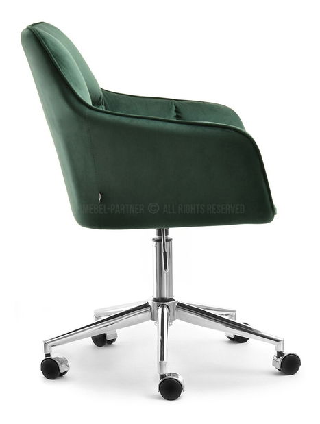 Fotel Island (zöld + króm)