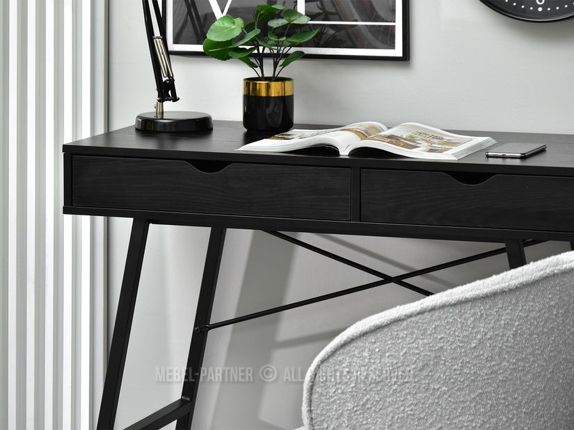 PC stolík Fallon (čierna)