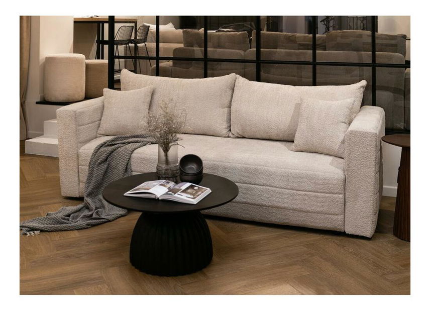 Háromszemélyes kanapé Liluetta (bézs + fekete) 