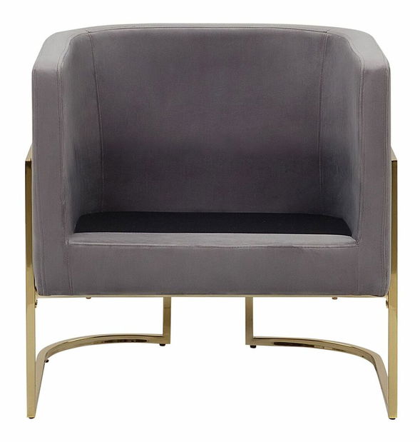 Fotoliu SIKA (zamat) (gri)