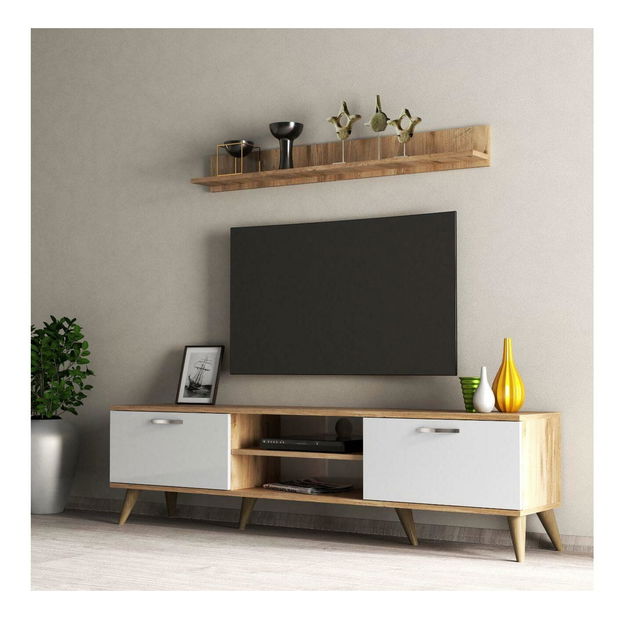 Mobilier living Lavune 1 (alb + pin atlantic) 