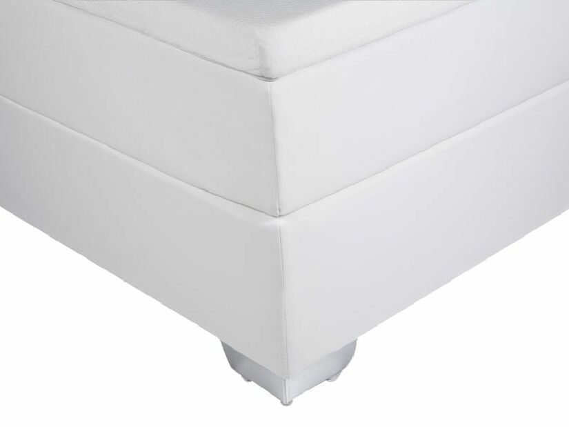 Bračni krevet Boxspring 140 cm PREMIER (s madracima) (bijela)