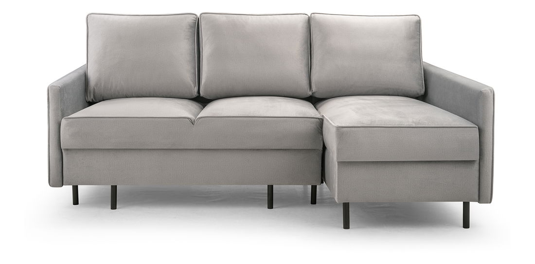 Rohová sedačka Robia (P) (svetlosivá)