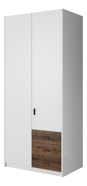 Šatníková skriňa Girton Typ 58 (biela + dub monastery)