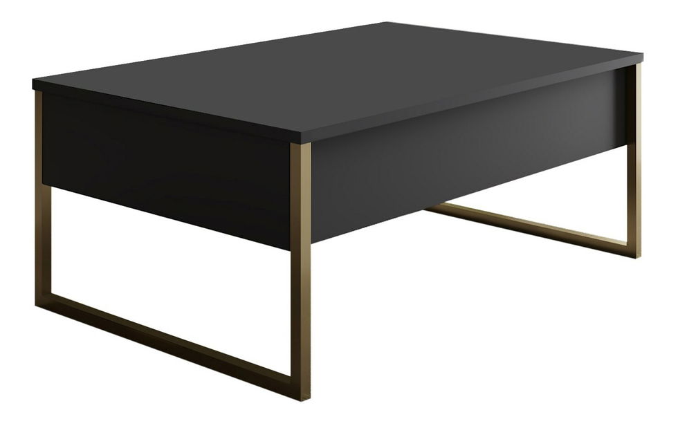 Set za dnevni boravak Luna 2 (antracit + zlatna)