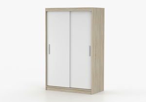 Dulap de haine Nestor 04 (stejar sonoma + alb)