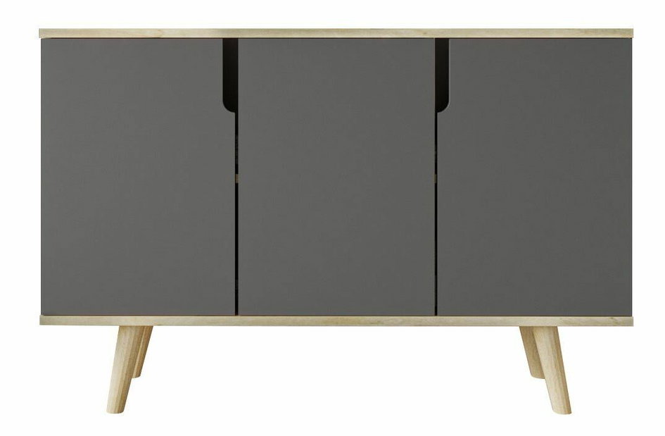 Skrinka Veria (dub zafírový + antracit)