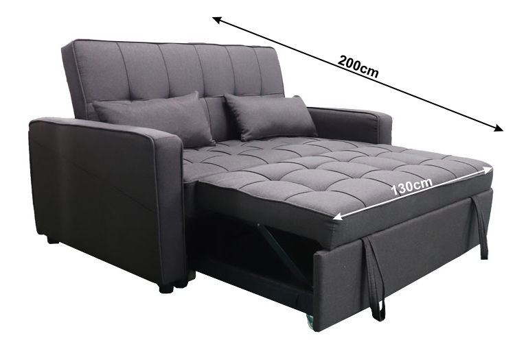 Rozkladacia pohovka Flombe Big Bed (hnedá)