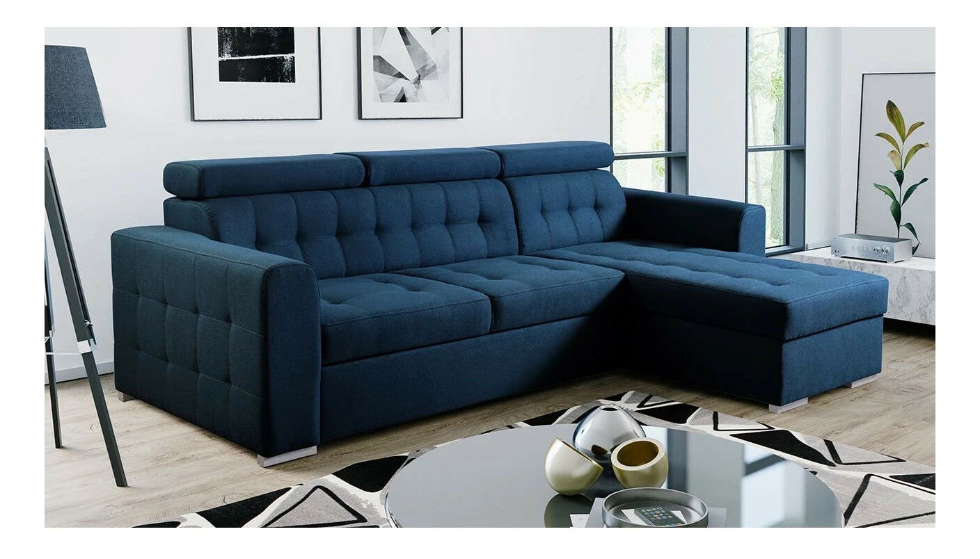 Sarokkanapé Somkera (sötétkék) (J)