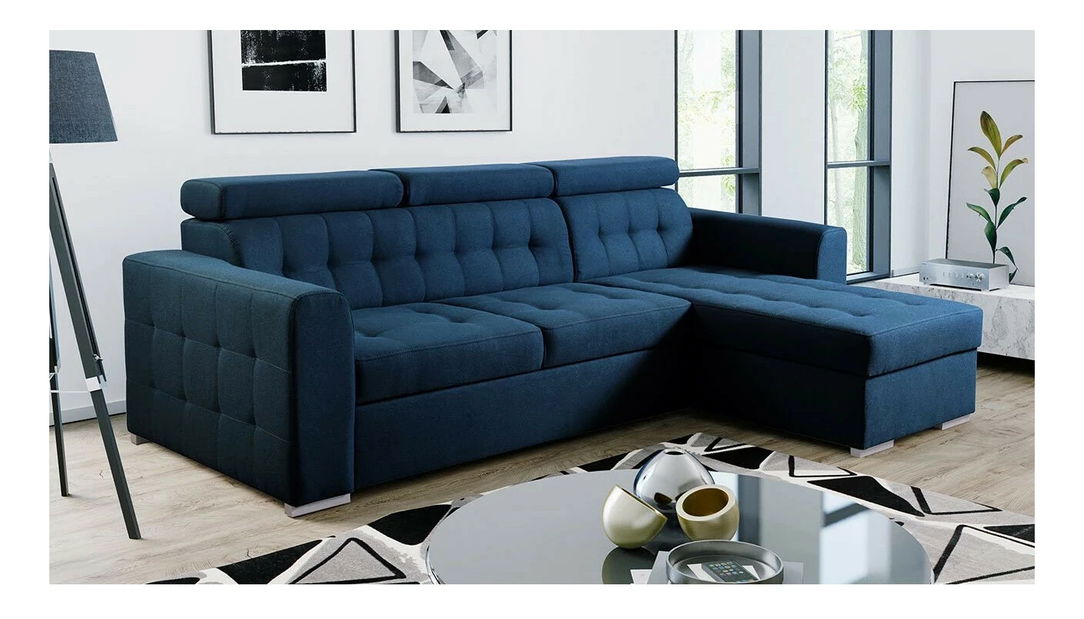 Sarokkanapé Somkera (sötétkék) (J)