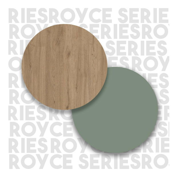 Polcos szekrény Rebutia 6 (tölgy + zöld)