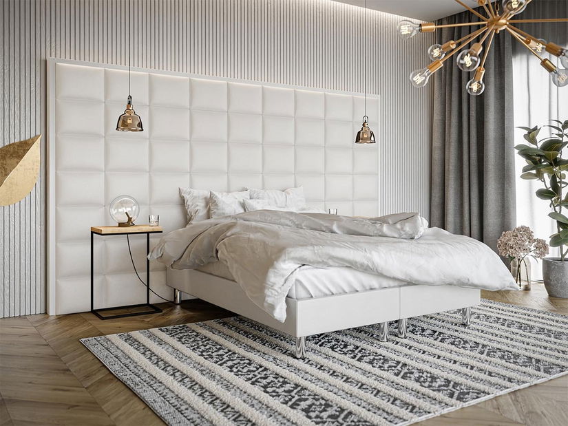 Kárpitozott fali panel Pazara 40x30 cm (öko-bőr soft 017 (fehér)