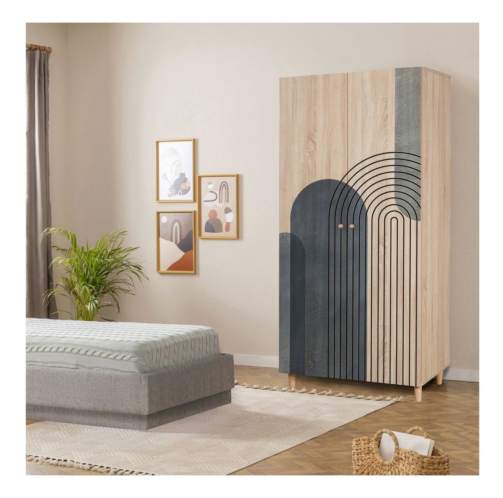 Ruhásszekrény Lydie 973 (sonoma tölgy)