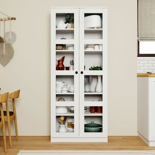 Vitrína Luckiny V (biela)
