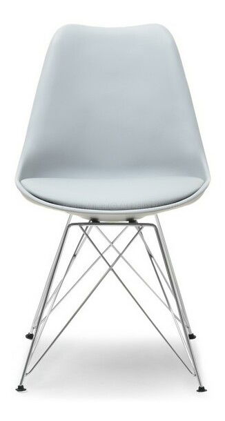 Stolička Large Rod (sivá + chrómová)