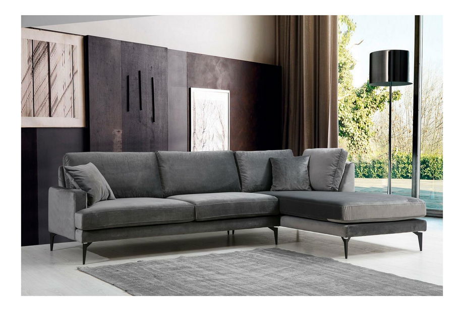 Colțar Papirolla (D) (antracit + negru)