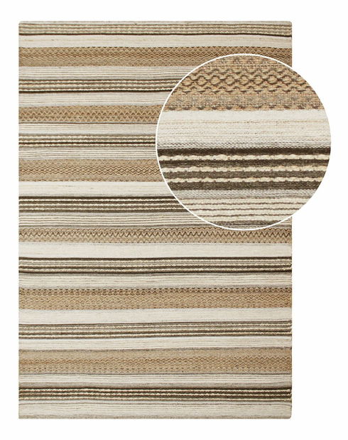 Tepih Mmilenaia 1 (prirodna + siva)