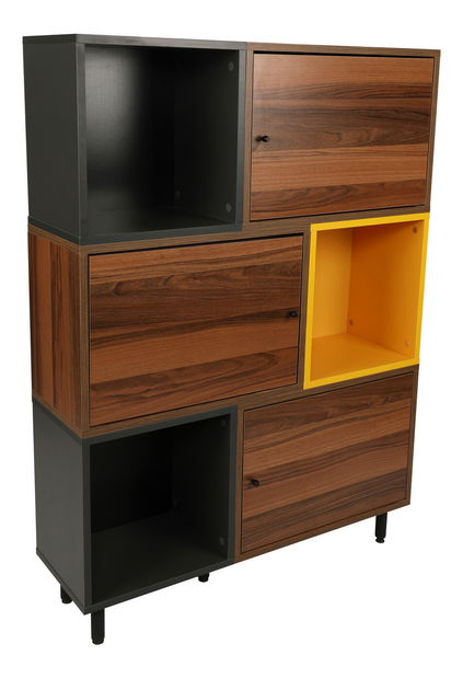 Regál Beno (Orech + Antracit)