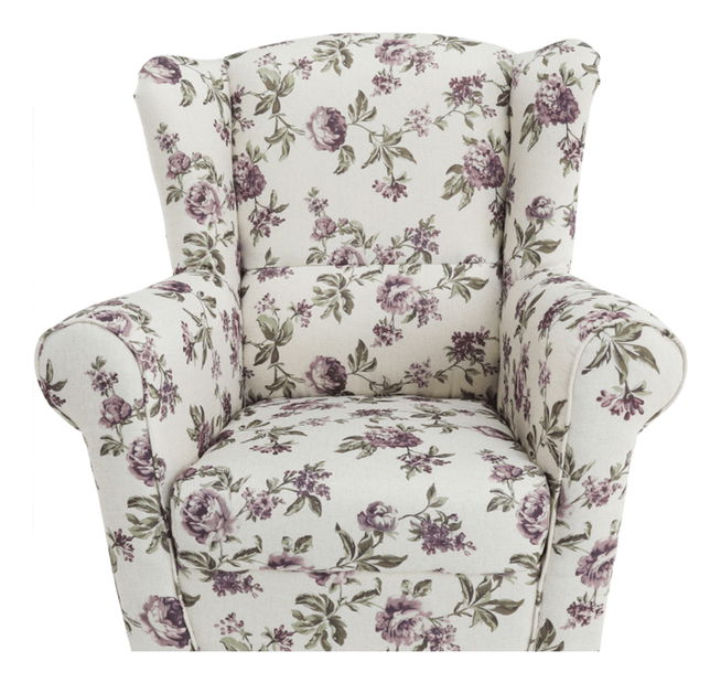 Fotelja s tabureom Aevo (rose 18) 