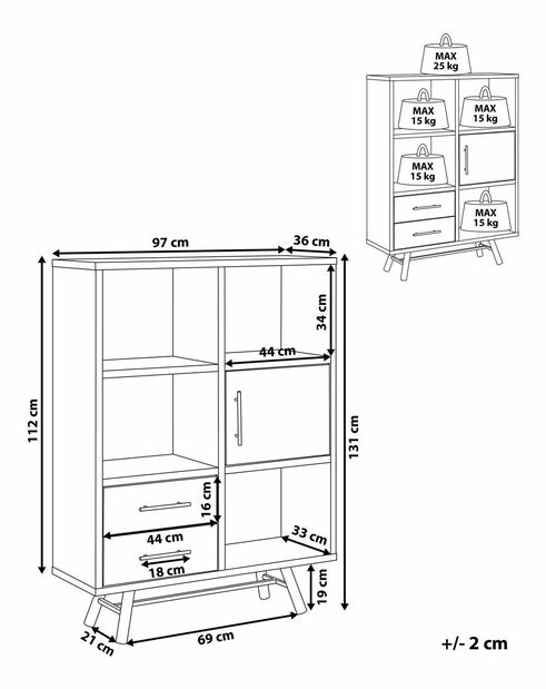 Raft Adana (lemne deschis)
