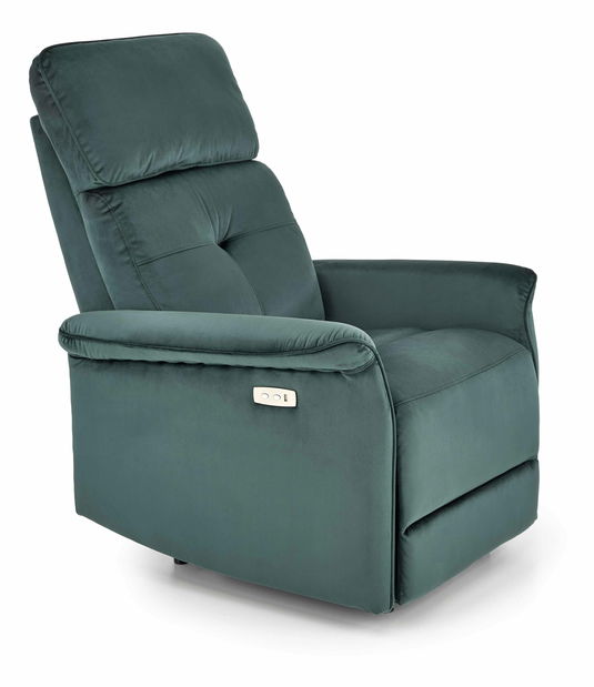 Széthúzható fotel Shane (sötétzöld)