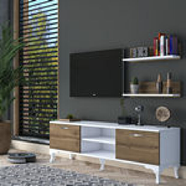 Mobilier living Macky (Alb + Nuc)