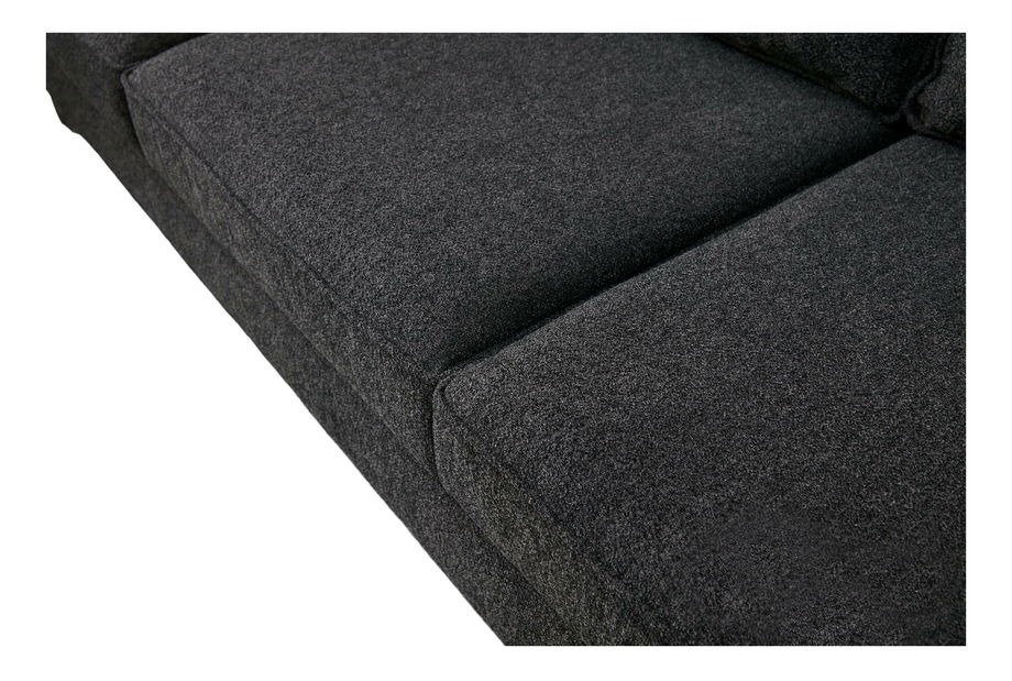 Canapea trei locuri Berlunetta (antracit + negru)