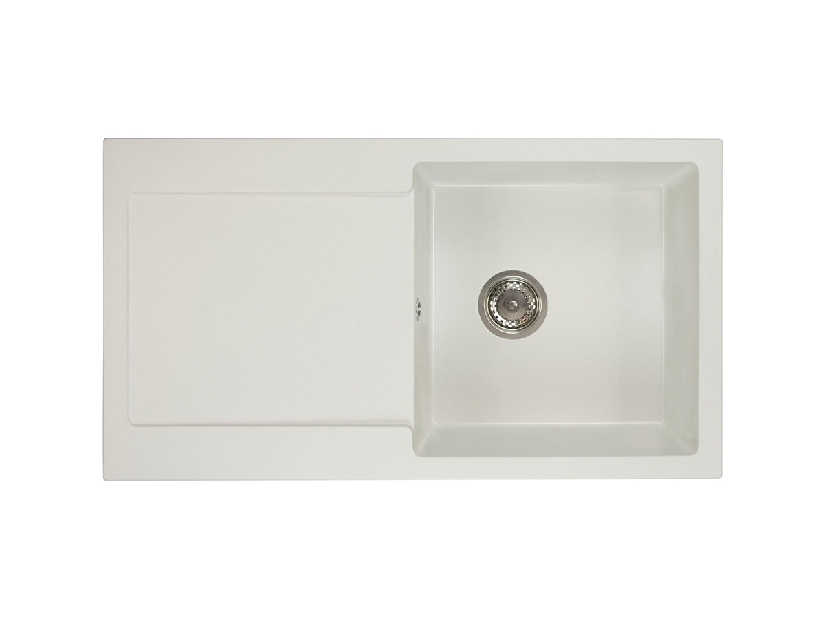 Kuhinjski sudoper Adaxa (bijela) (bez otvora za bateriju) (L)