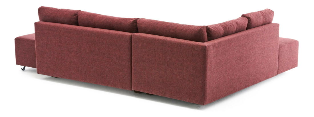 Rohová sedacia súprava Madagascar (L) (Červená)