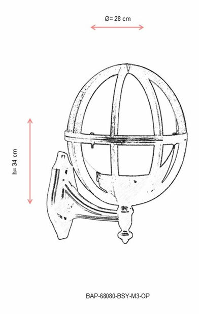 Kültéri fali lámpa Draven (fekete + fehér)