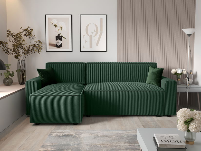 Sarok ülőgarnitúra Mirage Bis Sed (sötétzöld) (B)