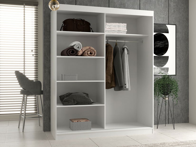 Šatníková skriňa s posuvnými dverami Igatossa 160 A (dub artisan)