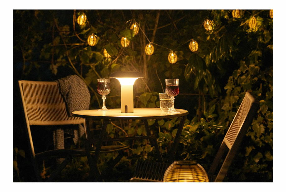 Vonkajšia LED lampa Rodelia (béžová)