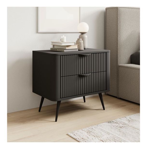 Noćni stolić Lethe (crna)