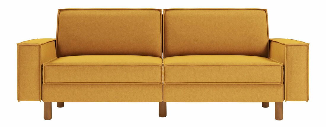 Pohovka trojsedačka Spary 3 (horčicová + orech)