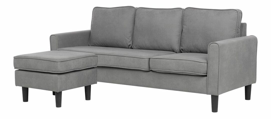 Háromszemélyes kanapé Arran (világosszürke) (zsámollyal)