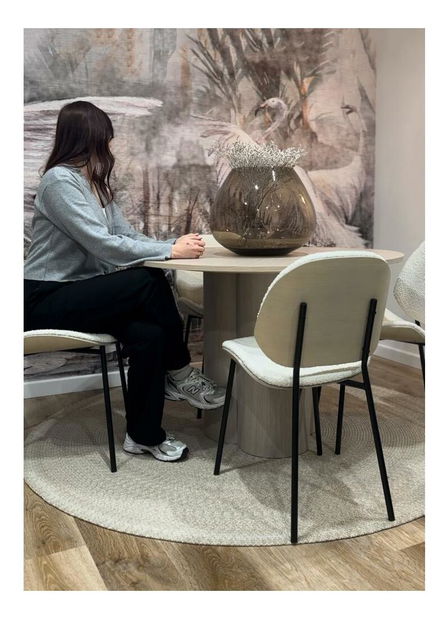 Konferencia szék Jazmin (fehérített tölgy + fekete)