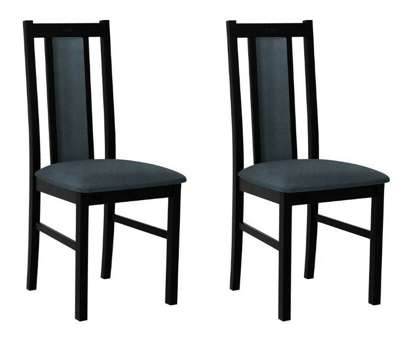 Set 2 ks. jedálenských stoličiek Dalem XIV (čierna + tmavosivá) *výpredaj