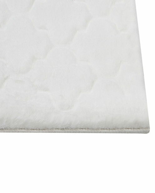 Covor din blană artificială 80 x 150 cm Gharry (alb)